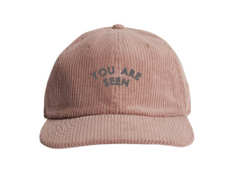 YOU ARE SEEN Hazy Pink Cord Cap
